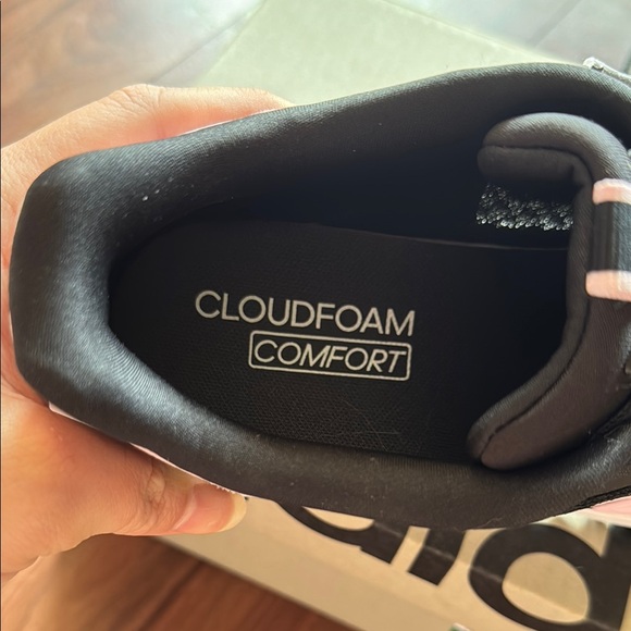 Adidas Black and Pink Sneakers with Signature Stripes - Picture 5 of 5